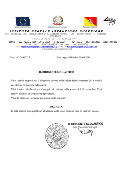 Elenchi classi pr - Sciascia