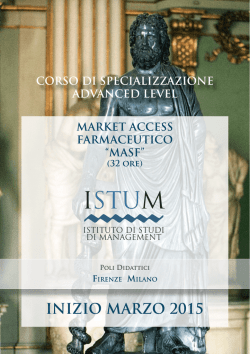 Scarica il bando del corso