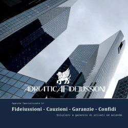 clicca qui - Adriatica Fideiussioni