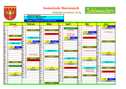 Abfallkalender 2015 - Gemeinde Merzenich
