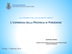 Scarica le slides di presentazione del servizio disabili