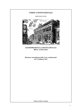 Giurisprudenza costituzionale del 2013