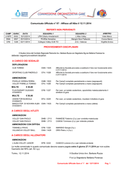 PROVVEDIMENTI DISCIPLINARI