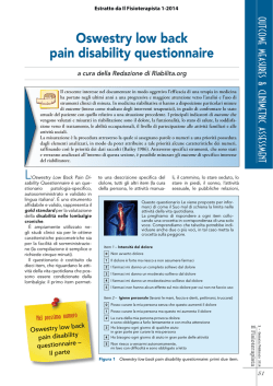 oswestry low back pain disability questionnaire