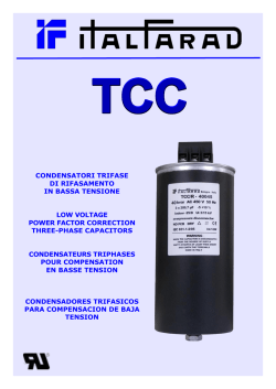 condensatori trifase di rifasamento in bassa tensione low voltage