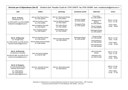 Servizio per le Dipendenze (Ser.D) Direttore Dott