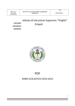 Istituto di Istruzione Superiore &ldquo;Virgilio&rdquo; Empoli