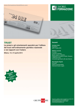 programma corso - MPO Trustee SpA