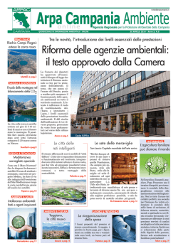 Magazine Arpa Campania Ambiente n. 8 del 30 aprile 2014