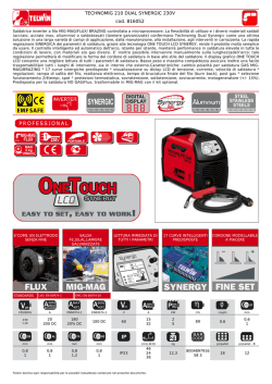 TECHNOMIG 210 DUAL SYNERGIC 230V cod. 816052