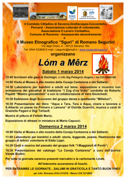 L&oacute;m a M&ecirc;rz 2014 - museoetnosguri.it