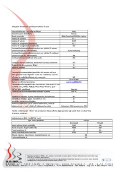 internet a banda larga BBBell prestazioni di base
