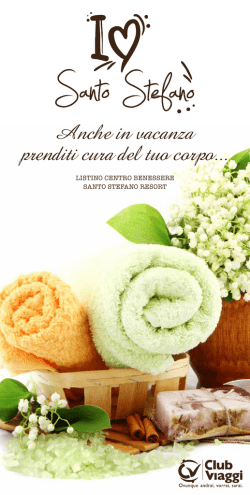 Anche in vacanza prenditi cura del tuo corpo