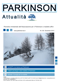 Download "Parkinson Attualitá", dicembre 2013
