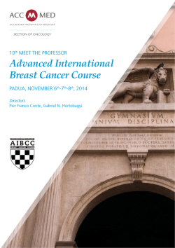 Advanced International Breast Cancer Course