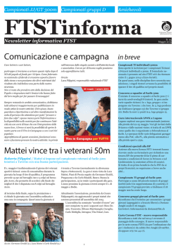 05&deg; Newsletter (21.05.2014) - Federazione Ticinese delle Societ&agrave; di