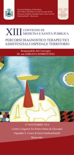 BROCHURE CON LOGO - Ordine dei Medici di Napoli