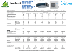 Scheda Tecnica Midea Canalizzati Commerciali MTB