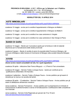 aste immobiliari - Provincia di Bologna