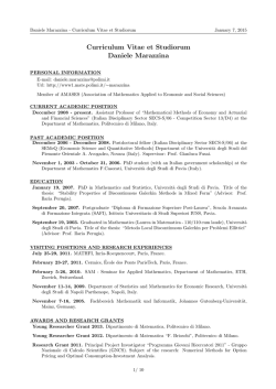 Curriculum - Department of Mathematics