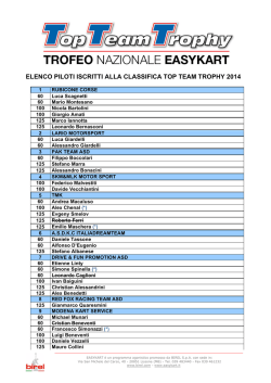 elenco iscritti 2014 di ogni team