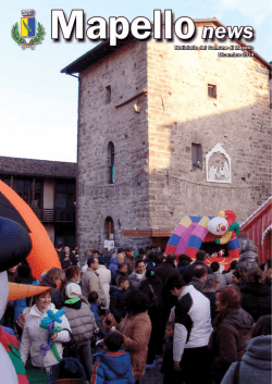 Notiziario del Comune di Mapello Dicembre 2014