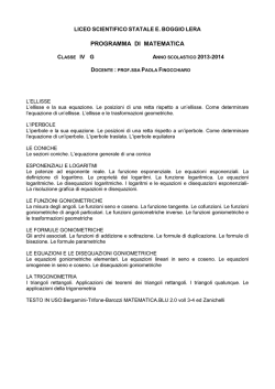 4G - Liceo scientifico Boggio Lera