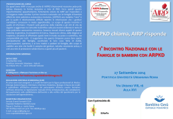 ARPKD chiama, AIRP risponde - Formazione Ospedale Pediatrico