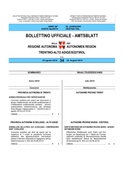 Bollettino n. 34 del 25 agosto 2014