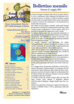Numero 11 maggio 2014