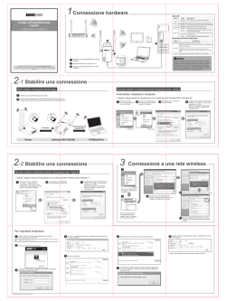 Connessione hardware Stabilire una connessione Stabilire