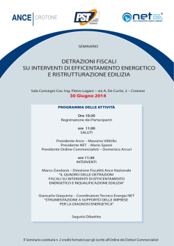 seminario ance pst - Ordine degli Ingegneri di Crotone