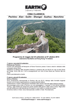 CINA CLASSICA Pechino - Xian - Guilin - Shangai