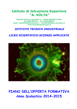 Natale POF 2014-15 - IIS A.Volta Sassuolo