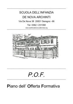 P.O.F. - Fondazione DeNova - Archinti