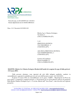 Relazione Bitolea del 14.04.2014