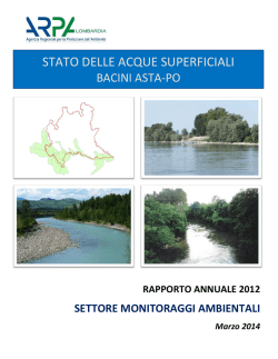 Bacini Asta Po - ARPA Lombardia
