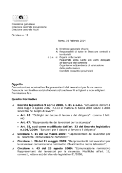 Comunicazione nominativo RLS