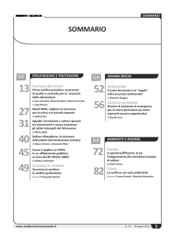 sommario - Ambiente Sicurezza Web