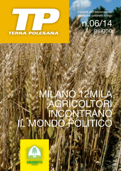 MILANO 12MILA AGRICOLTORI INCONTRANO IL MONDO POLITICO