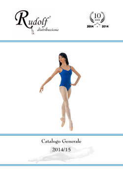 Scarica il catalogo di RUDOLF distribuzione
