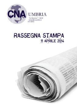 Rassegna stampa 11 aprile 2014