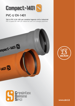 Listino tubi PVC-U fognatura