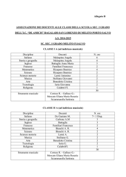 Secondaria I Grado - Istituto Comprensivo Bagaladi