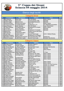 Elenco degli iscritti