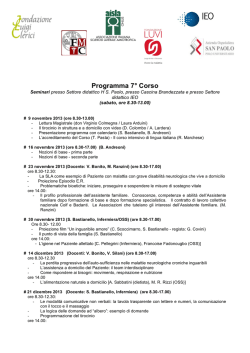 Scarica Programma - Fondazione Luvi