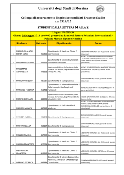 Colloqui linguistici - lingua SPAGNOLA M-Z - LLPManager