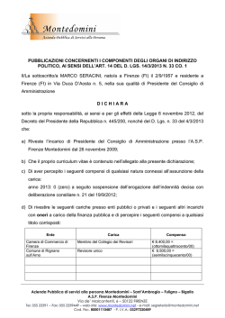 CV Presidente dott. Marco Seracini