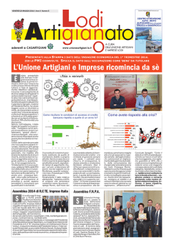 Leggi il giornale - Unione Artigiani Lodi e provincia
