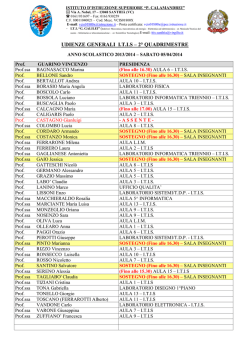 SOSTEGNO (Fino alle 16.30)